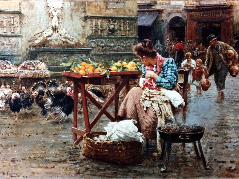 1856-Vincenzo Caprile - Vecchia Napoli - Museo Civico di Caste Nuovo, Napoli